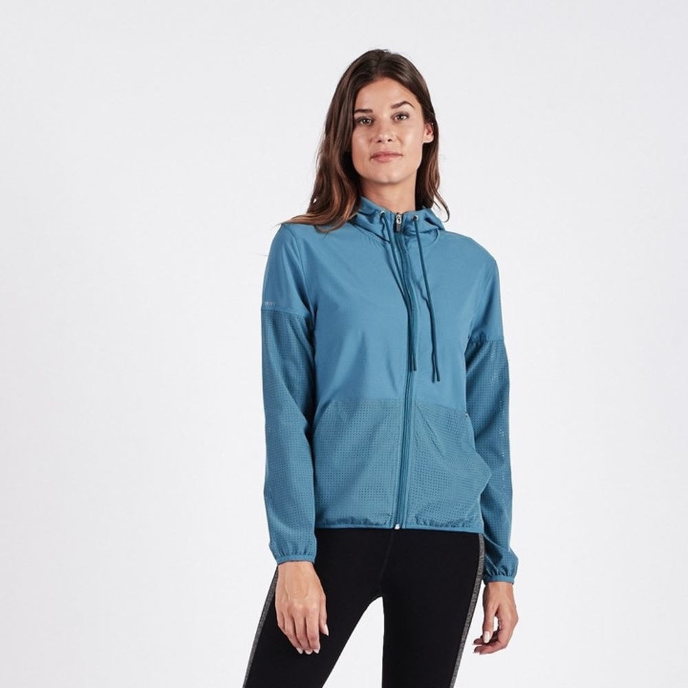 Vuori Stonesteps Windbreaker Size Medium Blue Light Jacket Outdoor no drawstring